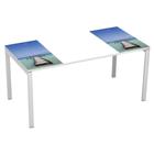 Recht bureau 160x80 cm met blad Décor Easy Office - Manutan Expert