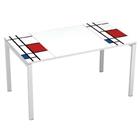 Recht bureau 140x80cm met blad Décor Easy Office - Manutan Expert