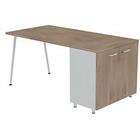 Bureau met kantoorkast 120x80 cm met kast - Quadrifoglio