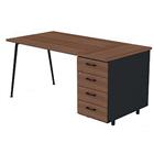 Bureau met ladeblok 120x80 HB 4 laden - Quadrifoglio