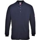 Poloshirt met lange mouw Vlamvertragende Antistatische Blauw Portwest