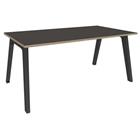 Bureau enkelzijdig, Steel Graphite carbon voet