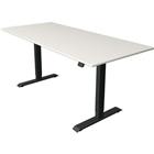 Zit/sta bureau Move1 Antraciet, memory functie, B180xD80xH74-123cm.