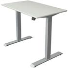 Zit/sta bureau Move1 zilver, memory functie, B100xD60xH74-123cm.