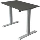 Zit/sta bureau Move1 zilver, memory functie, B100xD60xH74-123cm.