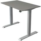 Zit/sta bureau Move1 zilver, memory functie, B100xD60xH74-123cm.