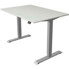 Zit/sta bureau Move1 zilver, memory functie, B120xD80xH74-123cm.