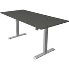 Zit/sta bureau Move1 zilver, memory functie, B180xD80xH74-123cm.