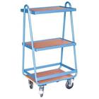 Serveerwagen met 3 houten dienbladen 600 x 400 mm - FIMM