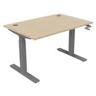 Bureau, in hoogte verstelbaar met hendel 120 x 80 cm EVO