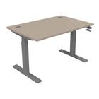 Bureau, in hoogte verstelbaar met hendel 120 x 80 cm EVO