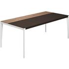 Bureau recht houtfineer X9-serie - 201 cm - Quadrifoglio