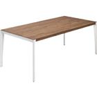 Bureau recht houtfineer X9-serie - 201 cm - Quadrifoglio