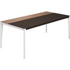 Bureau recht houtfineer X9-serie - 161 cm - Quadrifoglio