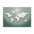 Placemat Wereldkaart groen