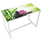 Hoge vergadertafel Easy Office voor 6 personen, kleur: decoratie - Manutan Expert