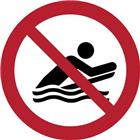 Pictogram Bodysurfen verboden