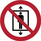 Pictogram Verboden lift te gebruiken door personen