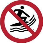 Pictogram Verboden te surfen