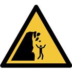 Pictogram Waarschuwing: onstabiele klif