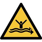 Pictogram Waarschuwing: sterke stroming