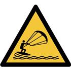 Pictogram Waarschuwing: kitesurfers