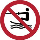 Pictogram Verboden voor voortgesleepte wateractiviteiten