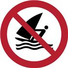 Pictogram Verboden te windsurfen