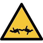 Pictogram Waarschuwing: prikkeldraad