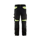 Werkbroek 1556 zwart/fluorescerend geel - Blaklader