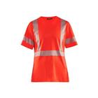 Dames High Vis T-Shirt Fluor Rood - Blåkläder