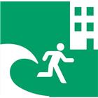 Pictogram Tsunami evacuatiegebouw