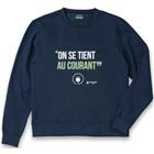 Sweatshirt bedrukt Vsweat marine - Parade