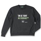 Sweatshirt bedrukt Vsweat antracietgrijs - Parade