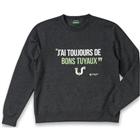 Sweatshirt bedrukt Ysweat antracietgrijs - Parade