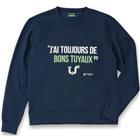 Sweatshirt bedrukt Ysweat marine - Parade