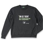 Sweatshirt bedrukt Vsweat antracietgrijs - Parade