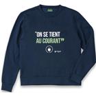Sweatshirt bedrukt Vsweat marine - Parade
