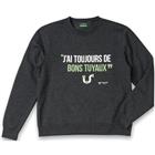 Sweatshirt bedrukt Ysweat antracietgrijs - Parade