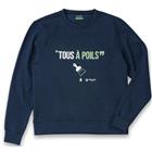 Sweatshirt bedrukt Psweat marine - Parade