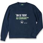 Sweatshirt bedrukt Vsweat marine - Parade