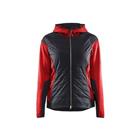 Hybride jas damesmodel rood/zwart - Blåkläder