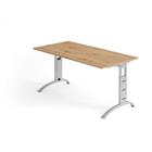 Bureau rustiek eiken 160cm aluminium onderstel - Mittis