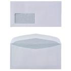 Viking enveloppen met venster C6/5 229 (B) x 114 (H) mm gegomd wit 80 g/m� 1000 stuks