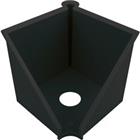 helit Notitiedoos Zwart 250 PS (Polystyreen) 12,7 x 12,7 x 12 cm