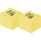 Post-it Super Sticky Notes 76 x 76 mm Kanariegeel 24 Blokken van 90 Vellen Voordeelpak 12 blokken + 12 GRATIS