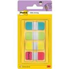 Post-it Indexen Rechthoekig 1,58 x 3,81 cm Kleurenassortiment Aqua 4 Stuks à 10 Strips