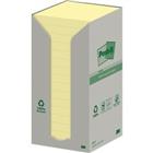Post-it Recycled Notes 76 x 76 mm Canary Yellow Geel 16 Blokken van 100 Vellen