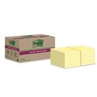 Post-it Super Sticky Notes Gerecyclede zelfklevende memoblaadjes 47,6 x 47,6 mm Kanariegeel 70 Vellen Pak van 12 blokken