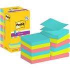 Post-it Super Sticky Z-Notes vierkant 76 x 76 mm blanco assortiment R330-SSCOS-P8/+4 90 12 stuks � 90 vellen (8+4 gratis)